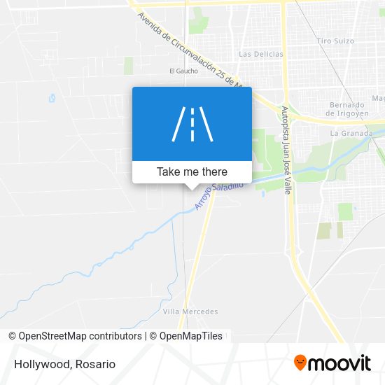 Hollywood map