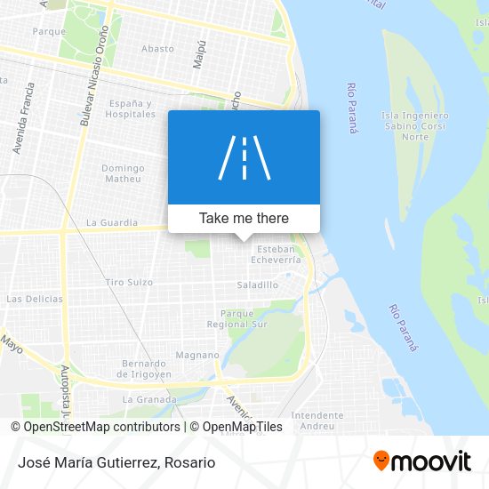 José María Gutierrez map