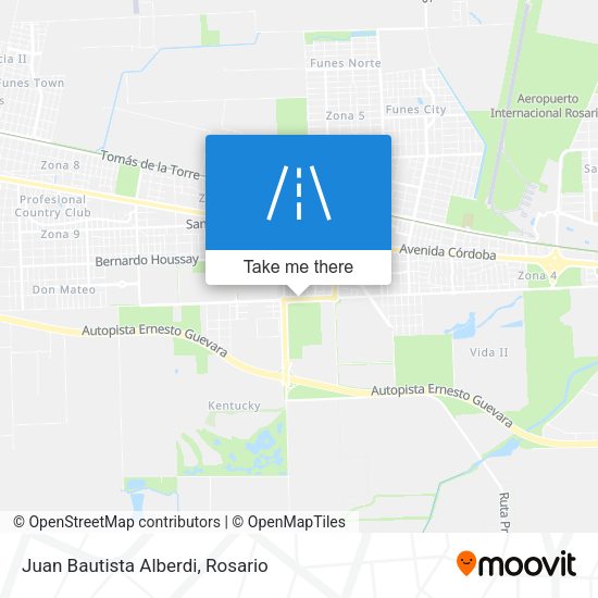 Mapa de Juan Bautista Alberdi