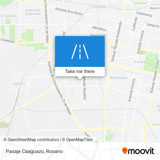 Mapa de Pasaje Caaguazú