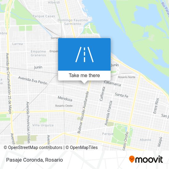 Mapa de Pasaje Coronda