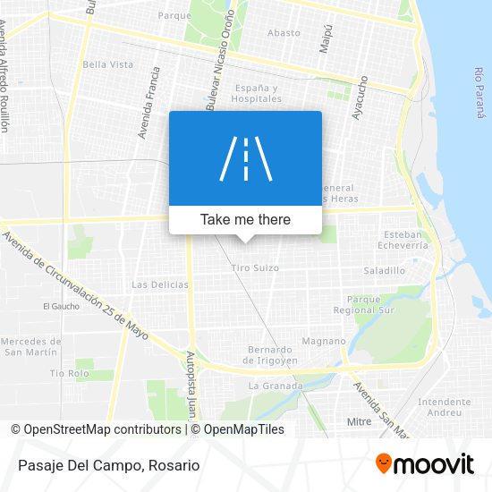 Mapa de Pasaje Del Campo