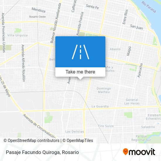 Pasaje Facundo Quiroga map
