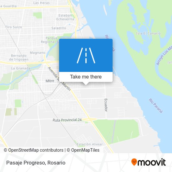 Mapa de Pasaje Progreso