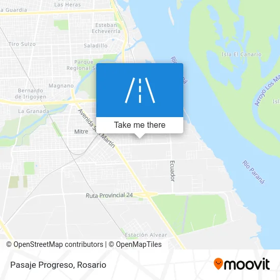 Pasaje Progreso map