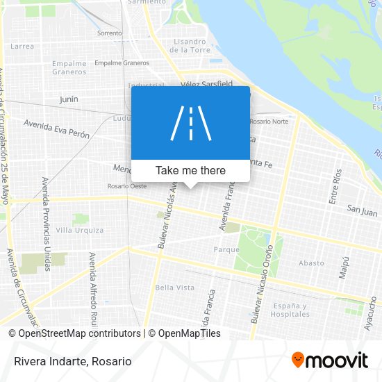 Mapa de Rivera Indarte