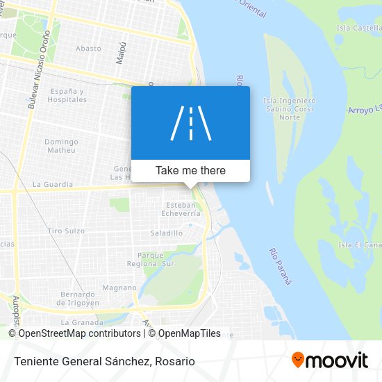 Teniente General Sánchez map