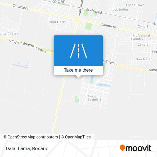 Mapa de Dalai Lama