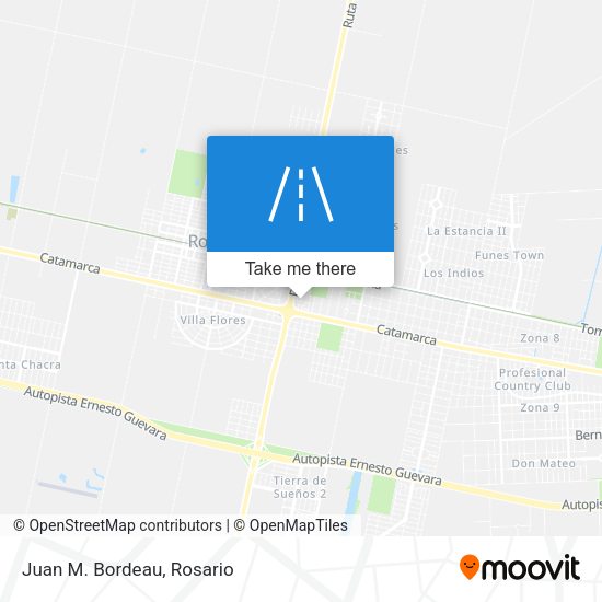 Mapa de Juan M. Bordeau