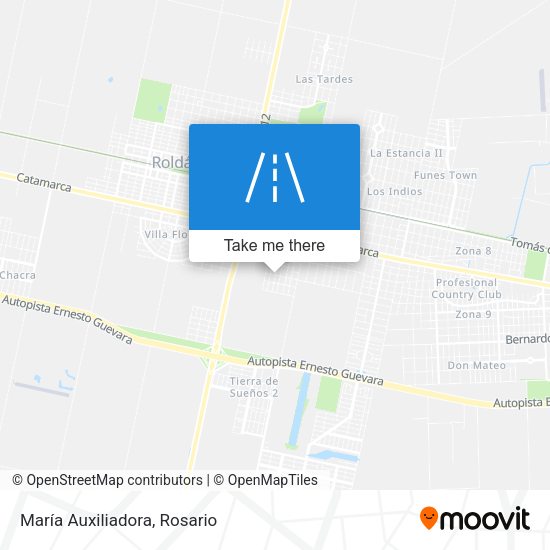 Mapa de María Auxiliadora