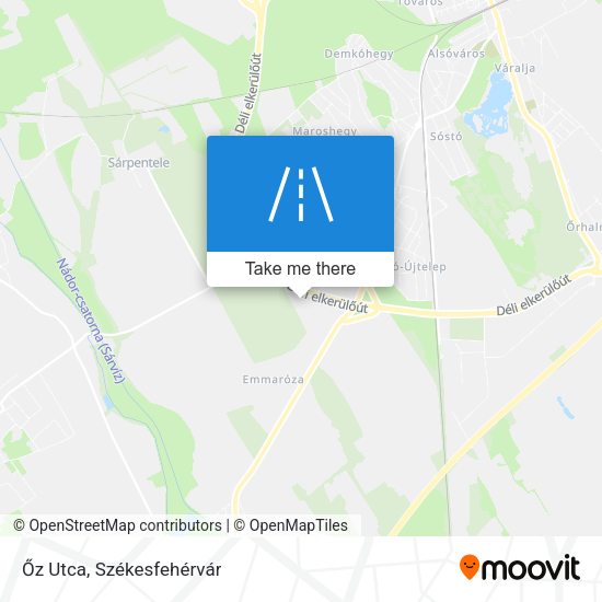 Őz Utca map