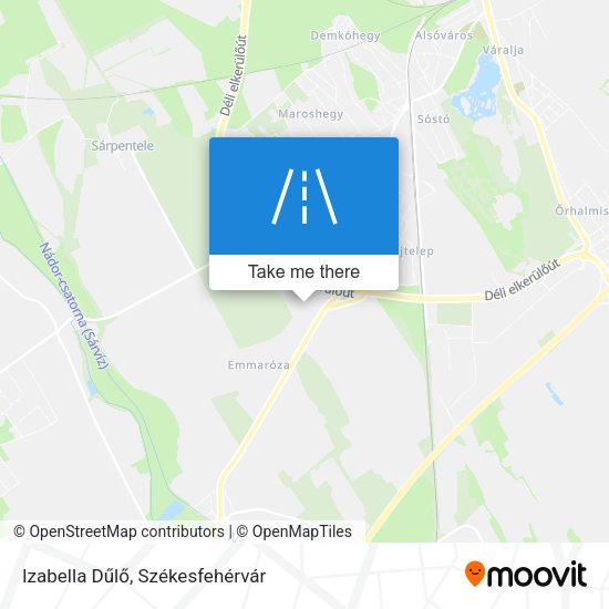 Izabella Dűlő map