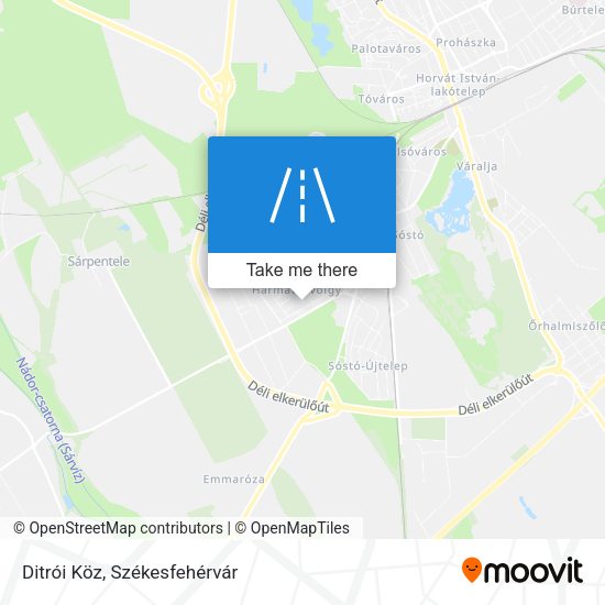 Ditrói Köz map