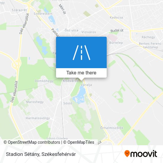 Stadion Sétány map