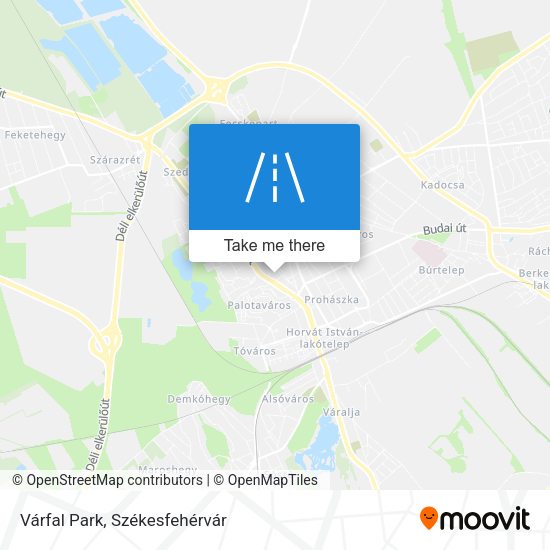 Várfal Park map