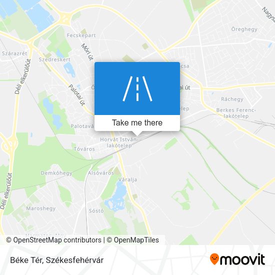 Béke Tér map