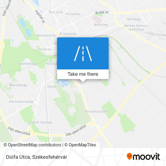 Diófa Utca map