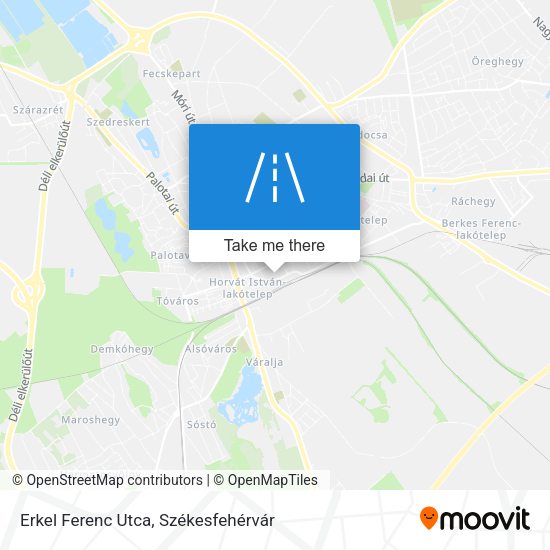 Erkel Ferenc Utca map