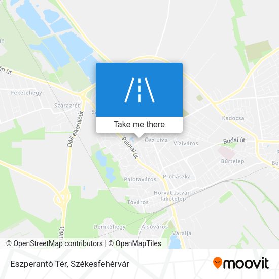 Eszperantó Tér map