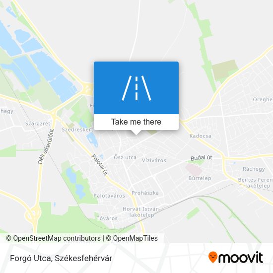 Forgó Utca map