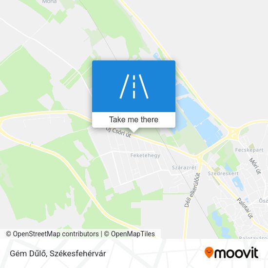 Gém Dűlő map