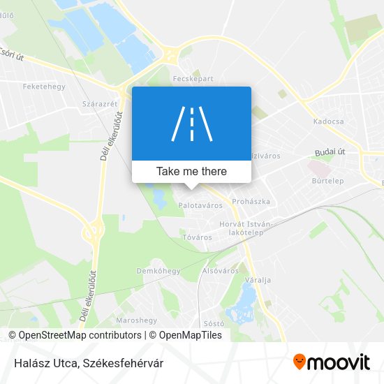 Halász Utca map