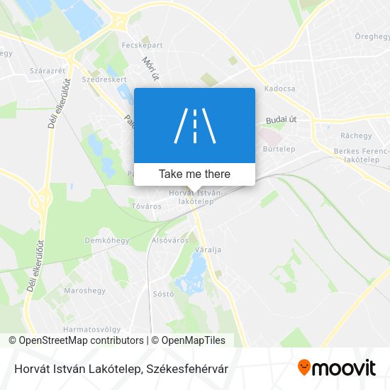 Horvát István Lakótelep map
