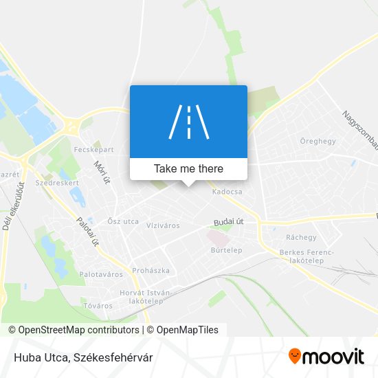 Huba Utca map