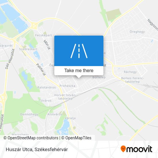 Huszár Utca map