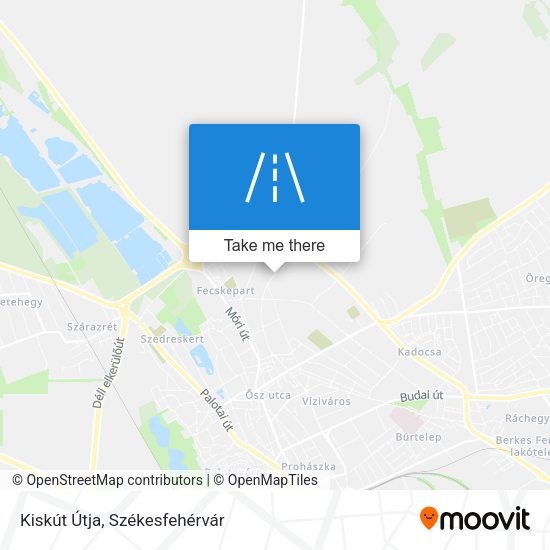 Kiskút Útja map