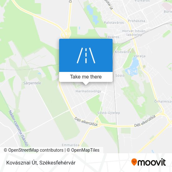 Kovásznai Út map