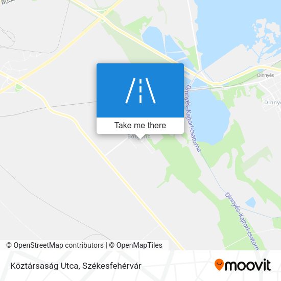 Köztársaság Utca map