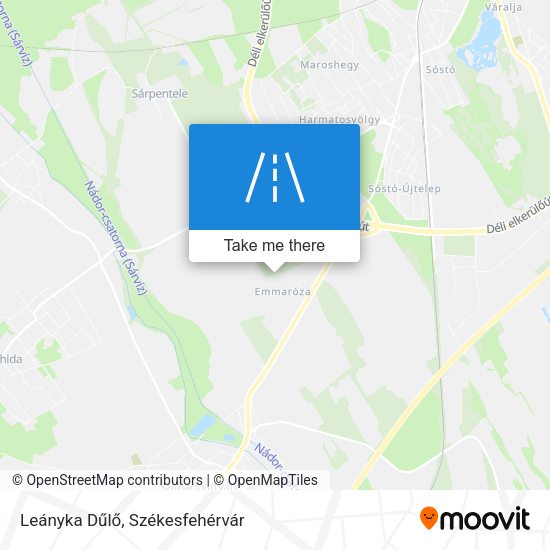 Leányka Dűlő map