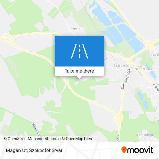 Magán Út map