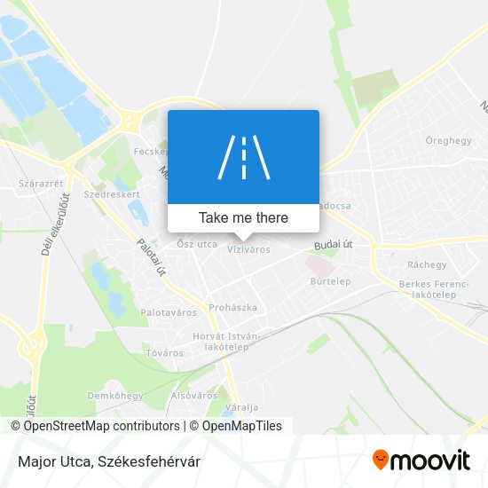 Major Utca map