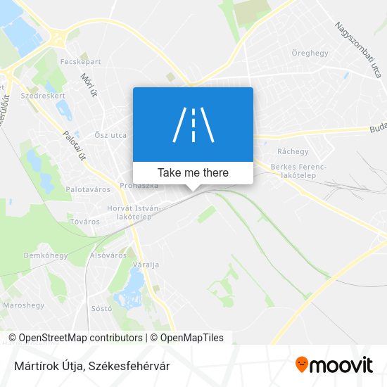 Mártírok Útja map