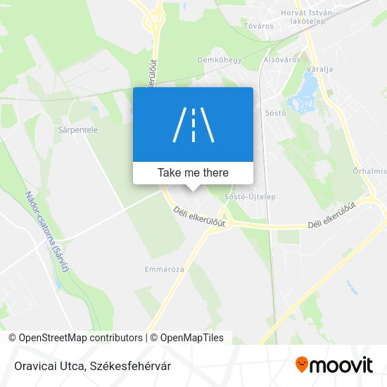 Oravicai Utca map