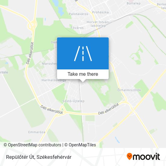 Repülőtér Út map