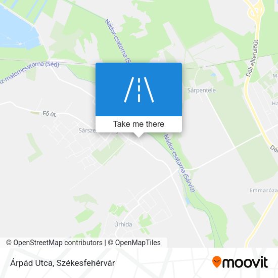 Árpád Utca map