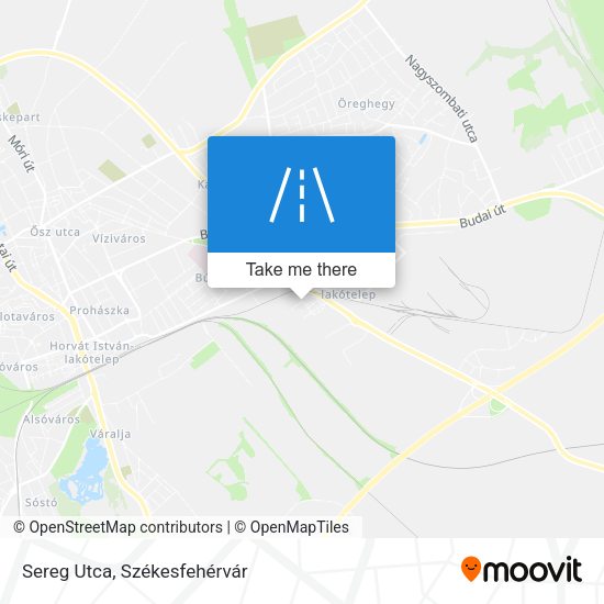 Sereg Utca map