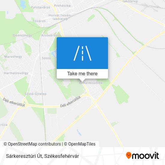 Sárkeresztúri Út map