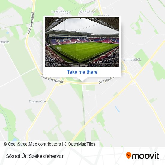Sóstói Út map