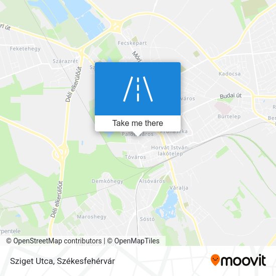 Sziget Utca map