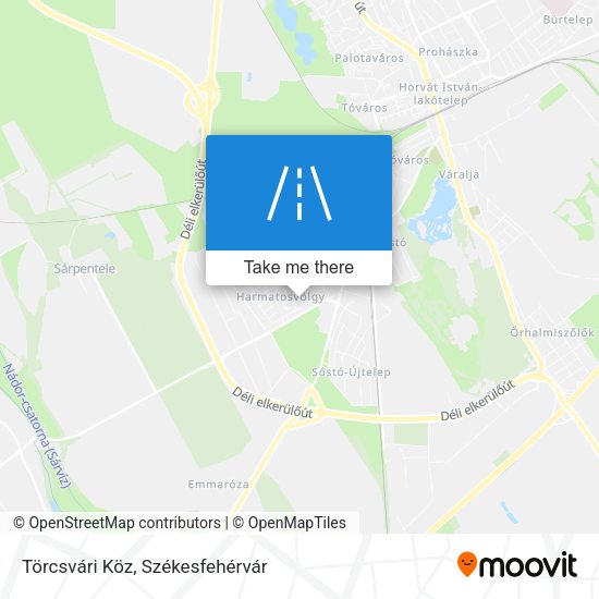 Törcsvári Köz map