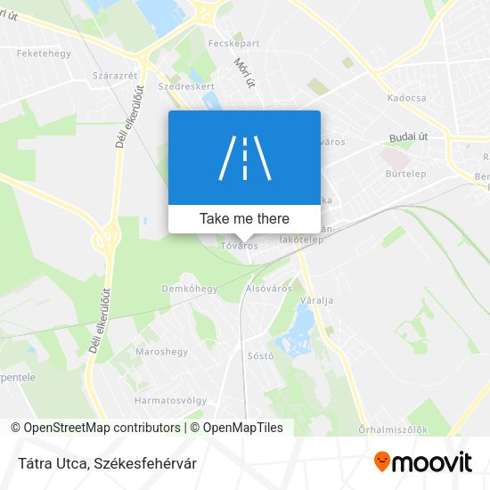 Tátra Utca map