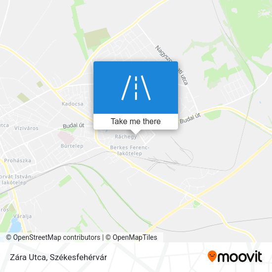 Zára Utca map