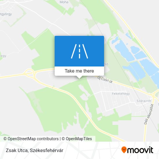 Zsak Utca map