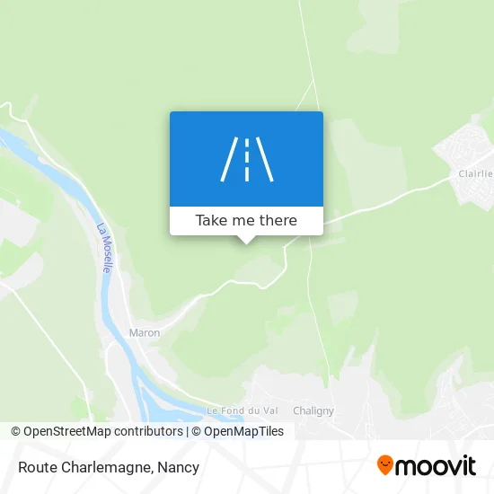Route Charlemagne map
