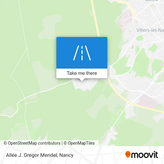 Allée J. Gregor Mendel map
