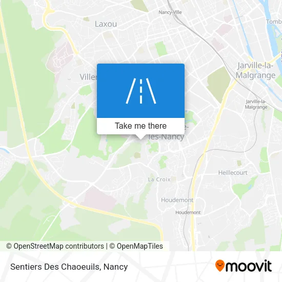 Sentiers Des Chaoeuils map